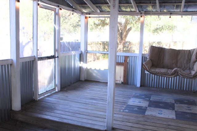 view of sunroom / solarium