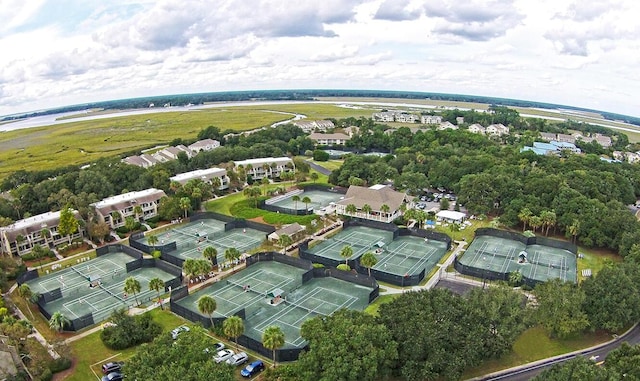 birds eye view of property