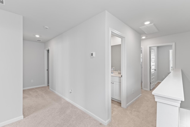 68 Red Bluff St, Summerville, SC 29483 - hall featuring baseboards, recessed lighting, and light carpet