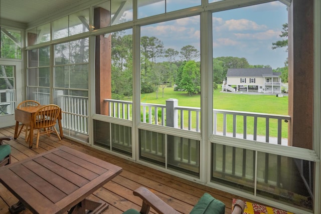 1064 Blackbear Dr, Edisto Island, SC 29438 - sunroom / solarium with hardwood / wood-style flooring