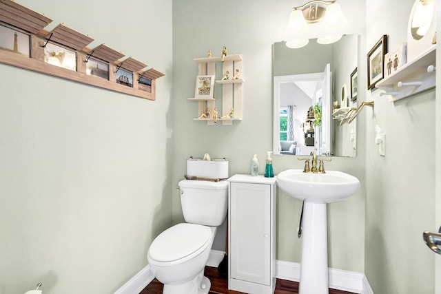 1064 Blackbear Dr, Edisto Island, SC 29438 - bathroom with toilet and wood finished floors