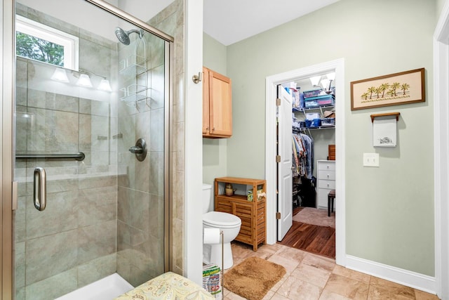 1064 Blackbear Dr, Edisto Island, SC 29438 - full bath with a shower stall and a walk in closet