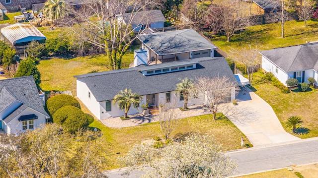 aerial view featuring a residential view