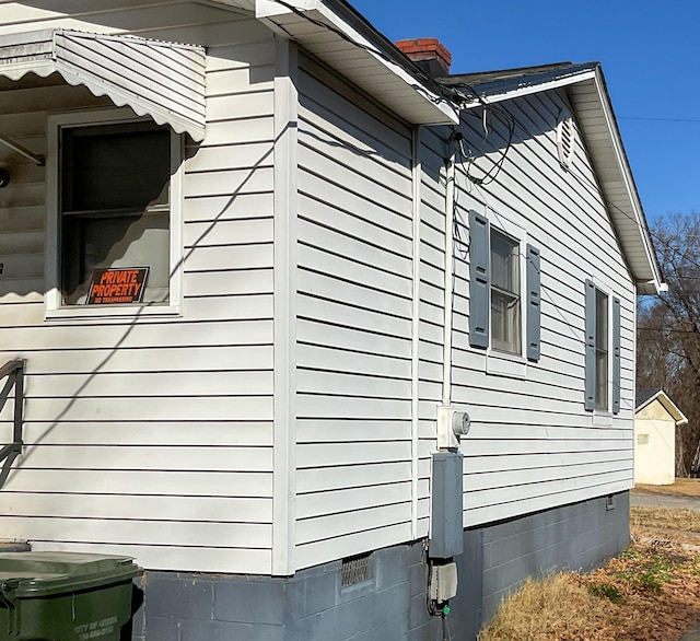 302 Morgan St, Greer, SC 29651 - view of home's exterior featuring crawl space