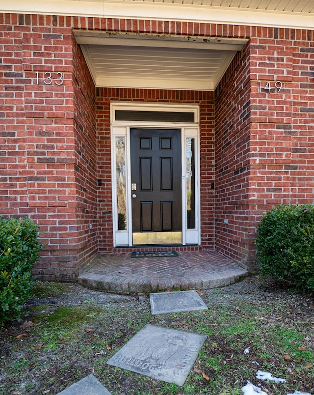 view of exterior entry