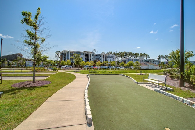 1641 Adventure Xing, Mount Pleasant, SC 29466 - view of property's community featuring a lawn and a putting green