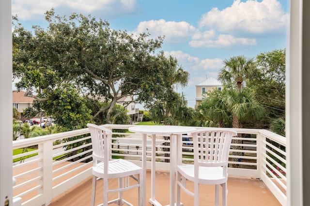 view of balcony