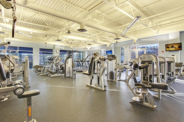 view of workout area