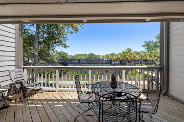 1605 Live Oak Park, Seabrook Island, SC 29455 - deck featuring outdoor dining space