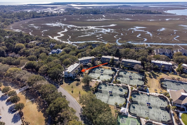 1605 Live Oak Park, Seabrook Island, SC 29455 - aerial view of property's location with a large body of water