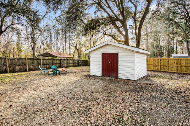 view of outbuilding