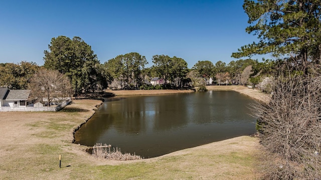 view of water feature