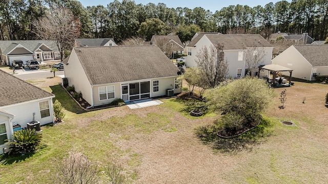 bird's eye view featuring a residential view