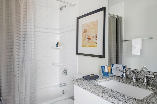 162 Spring St, Charleston, SC 29403 - full bathroom featuring shower / bath combination with curtain, vanity, and toilet