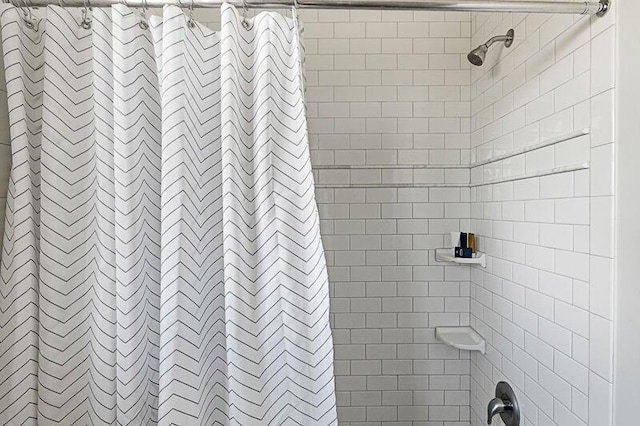 162 Spring St, Charleston, SC 29403 - full bathroom with shower / bath combo with shower curtain