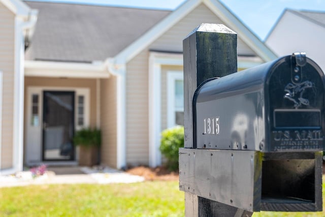 exterior view of a downspout and gutters
