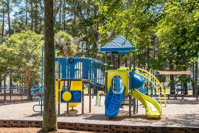 community playground featuring fence