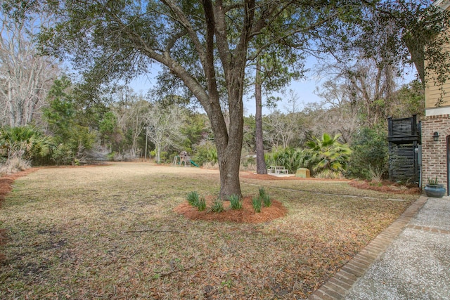 view of yard with playground community