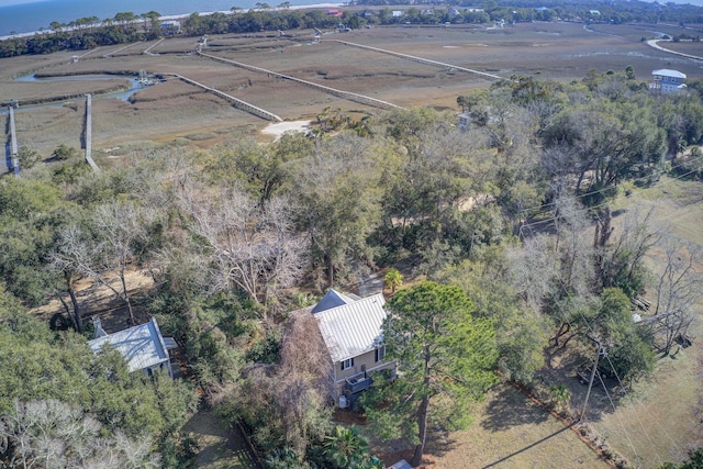 drone / aerial view featuring a rural view