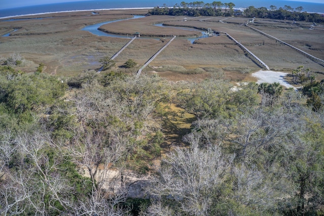 bird's eye view with a rural view