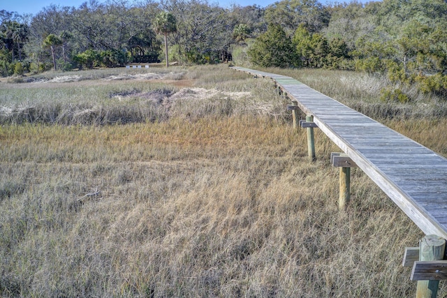 view of dock area