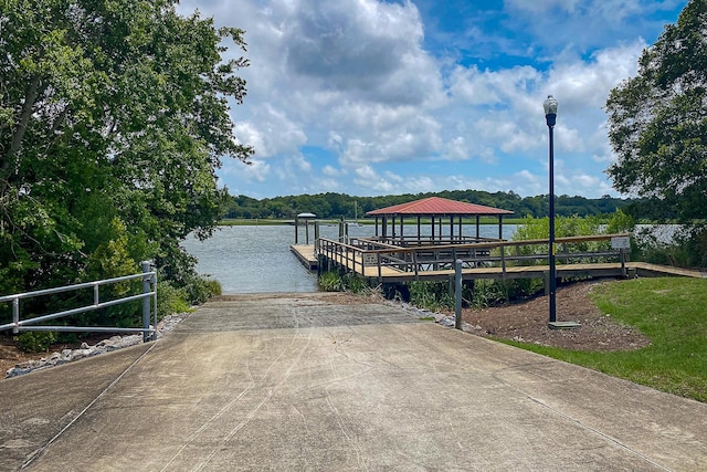 2636 Anchor Watch Dr, Wadmalaw Island, SC 29487 - dock area featuring a gazebo and a water view