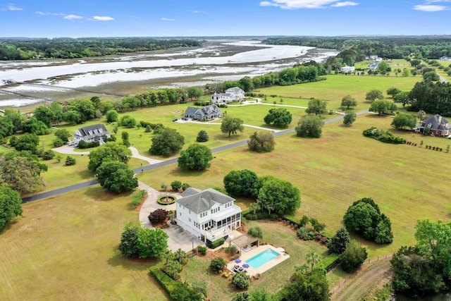 2636 Anchor Watch Dr, Wadmalaw Island, SC 29487 - drone / aerial view featuring a water view