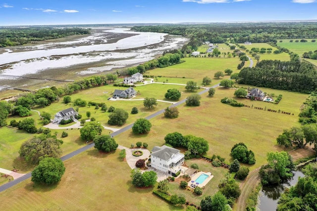 2636 Anchor Watch Dr, Wadmalaw Island, SC 29487 - aerial view featuring a rural view and a water view