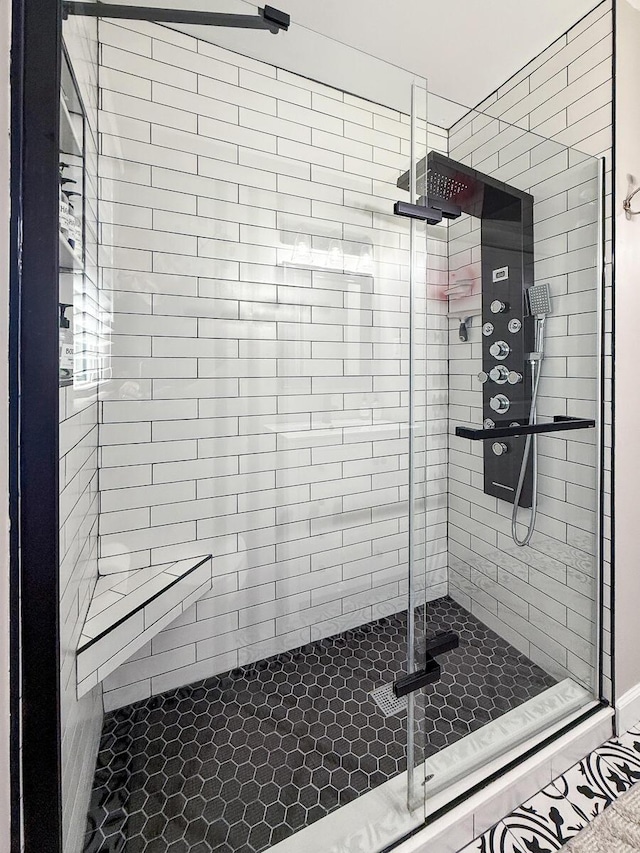 full bath with a stall shower