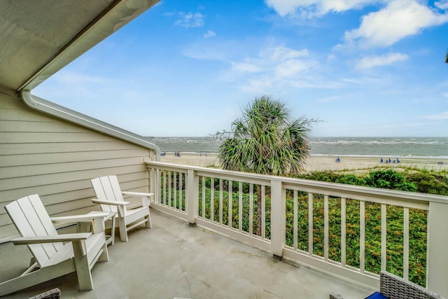 4 Beach Club Villas, Isle Of Palms, SC 29451 - balcony featuring view of water and beach