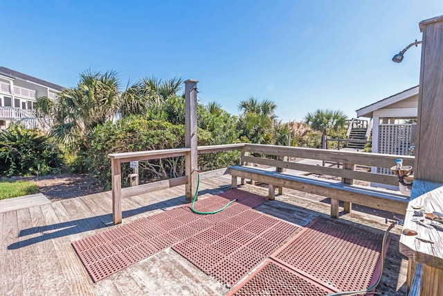 4 Beach Club Villas, Isle Of Palms, SC 29451 - view of wooden terrace