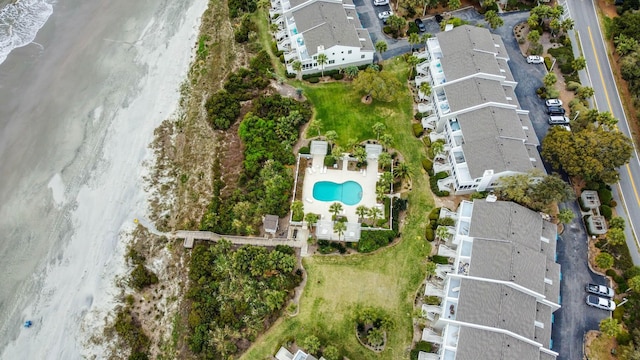 4 Beach Club Villas, Isle Of Palms, SC 29451 - aerial view of property's location featuring a pool area and a nearby body of water