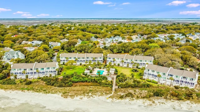 4 Beach Club Villas, Isle Of Palms, SC 29451 - bird's eye view of a nearby body of water and a pool area