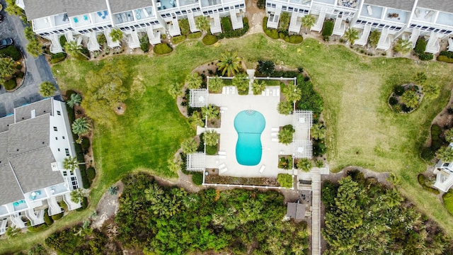 4 Beach Club Villas, Isle Of Palms, SC 29451 - bird's eye view of a pool