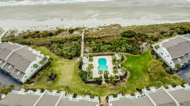 4 Beach Club Villas, Isle Of Palms, SC 29451 - aerial view of a pool