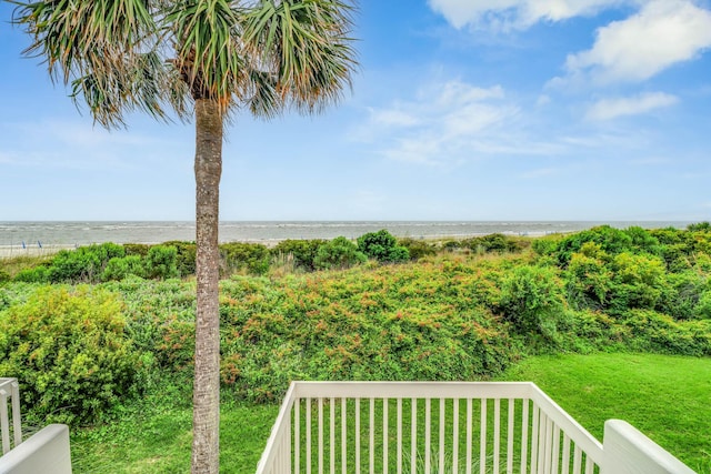 4 Beach Club Villas, Isle Of Palms, SC 29451 - view of grassy yard featuring a water view