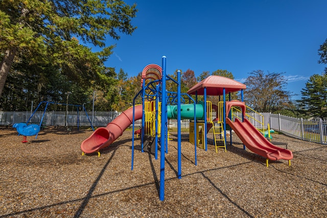 community playground with fence