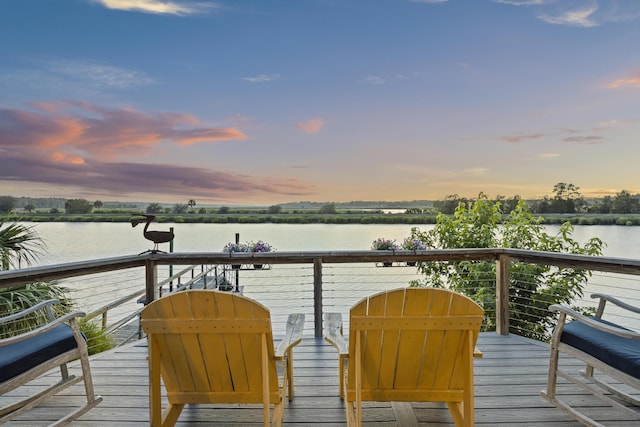 4940 Lambs Rd, North Charleston, SC 29418 - wooden terrace with a water view and area for grilling