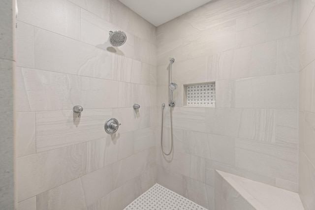 4940 Lambs Rd, North Charleston, SC 29418 - bathroom featuring tiled shower