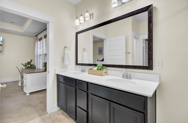 bathroom featuring vanity