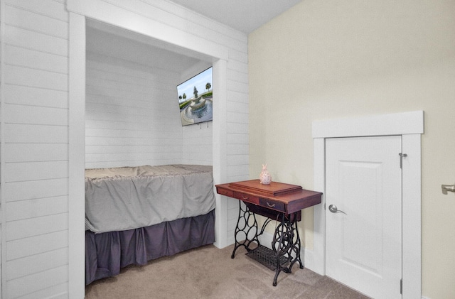 bedroom with carpet floors