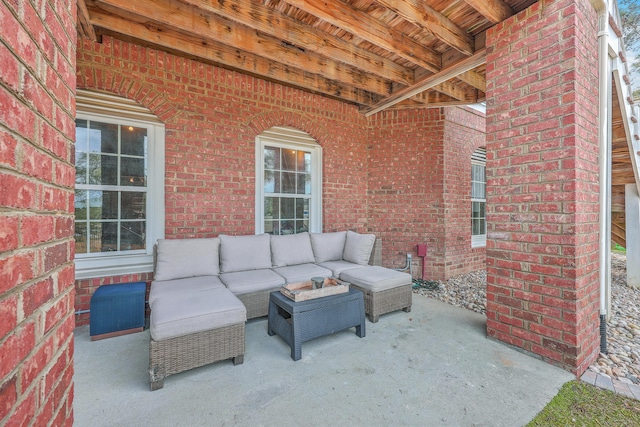 view of patio / terrace with an outdoor hangout area