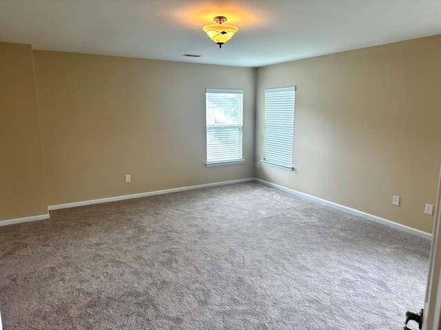 view of carpeted empty room