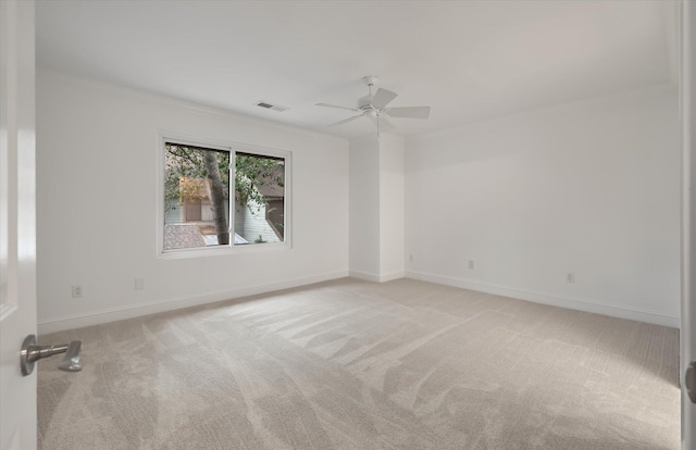 321 Lapwing Ln, Mount Pleasant, SC 29464 - unfurnished room with light carpet, a ceiling fan, and baseboards