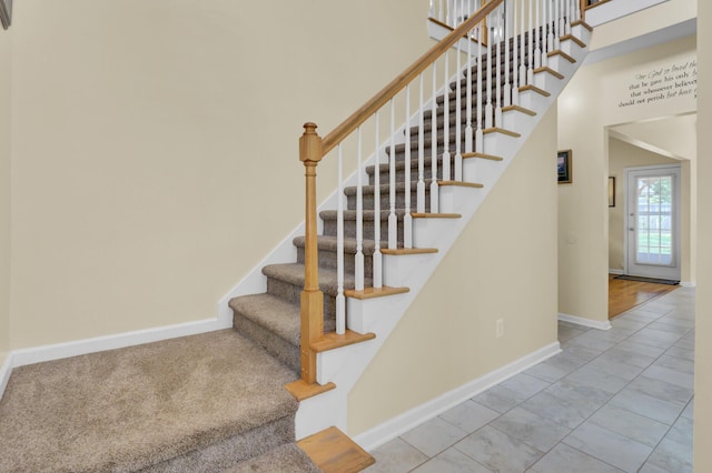 103 Trimley Ct, Goose Creek, SC 29445 - stairway featuring baseboards