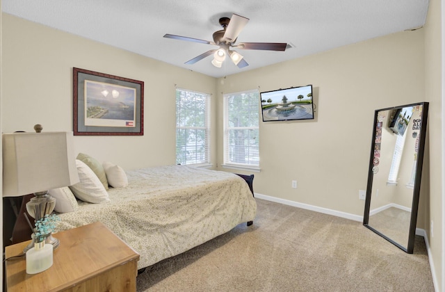 103 Trimley Ct, Goose Creek, SC 29445 - bedroom featuring multiple windows, carpet, baseboards, and a ceiling fan