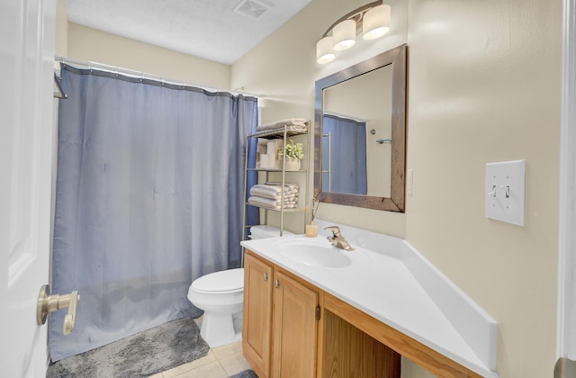 103 Trimley Ct, Goose Creek, SC 29445 - full bathroom featuring vanity, toilet, tile patterned floors, and shower / bathtub combination with curtain