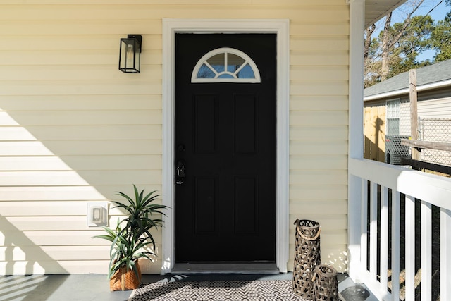 view of entrance to property