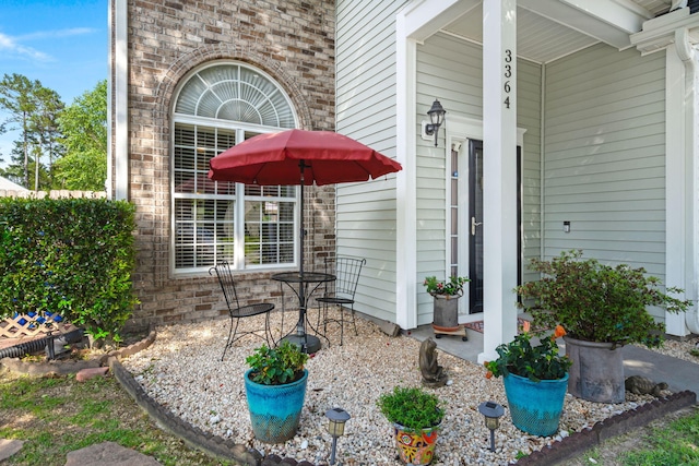 3364 Middlesboro Ave, Summerville, SC 29485 - doorway to property with brick siding
