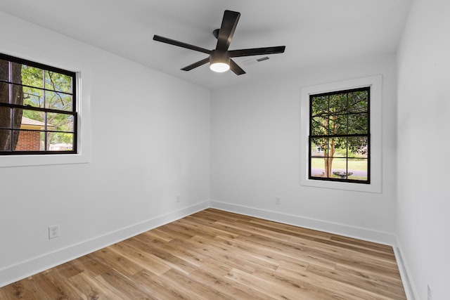 1320 Bresee St, Charleston, SC 29412 - spare room with light wood-style floors, baseboards, and a ceiling fan